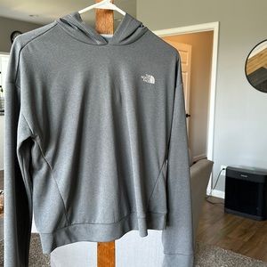 Womens North face crop hooded top